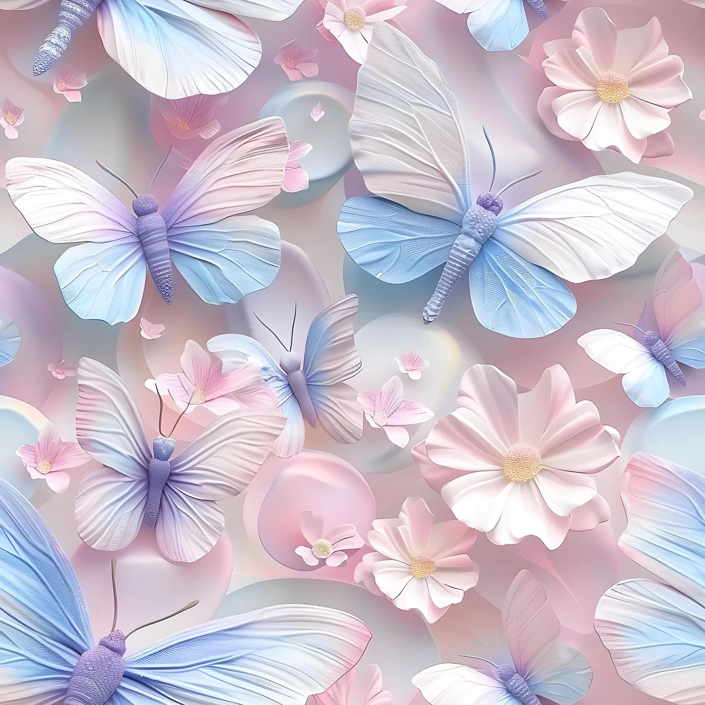 Eigenproduktion Stoff 3D Schmetterling