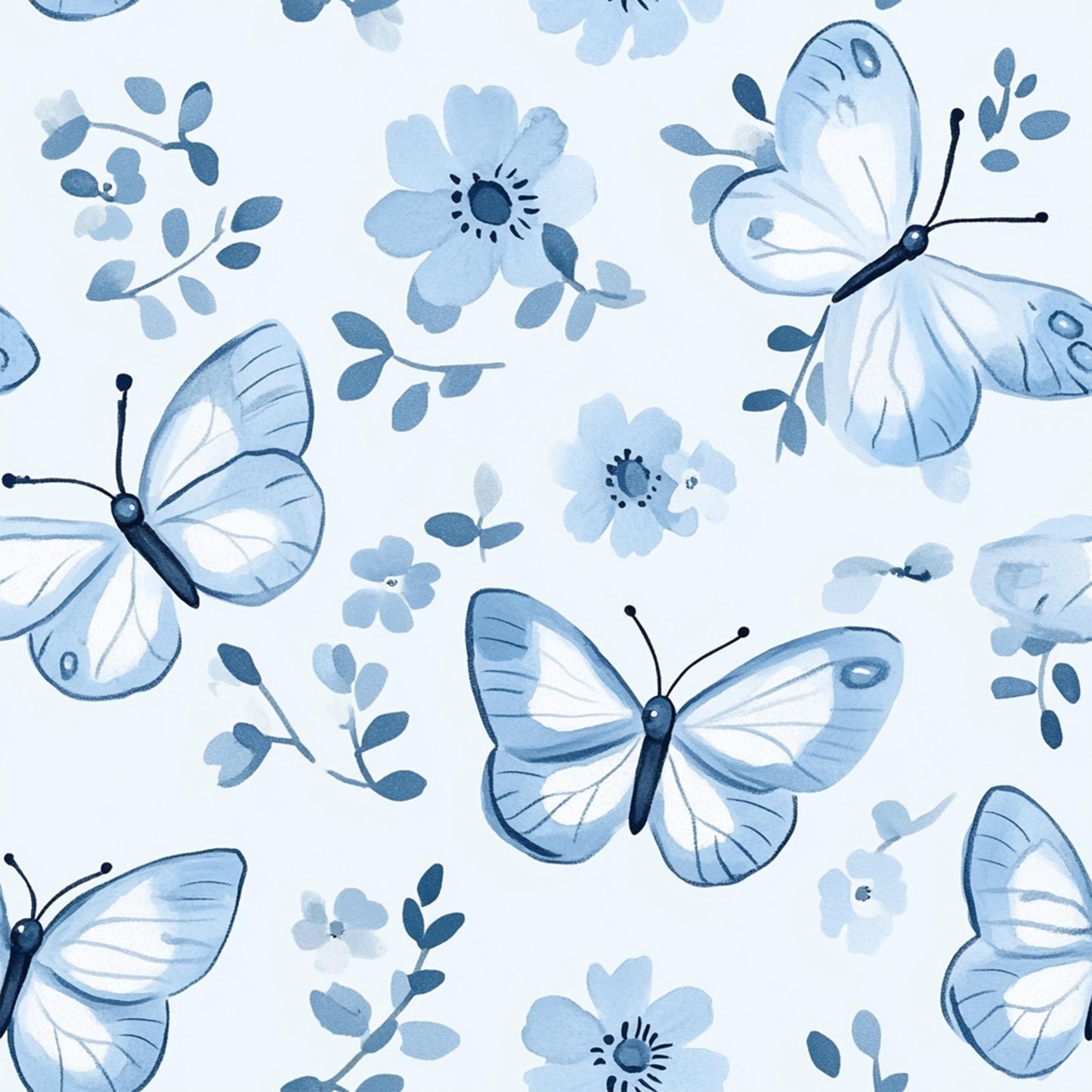 Eigenproduktion Stoff Schmetterling