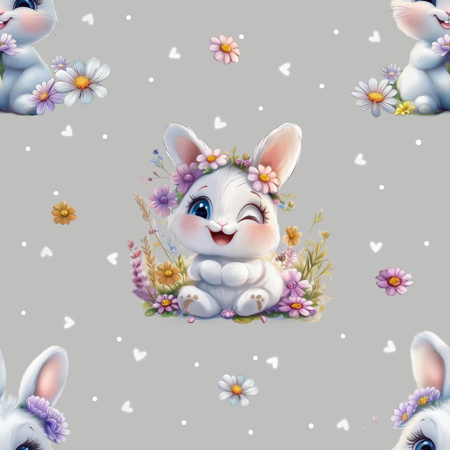 Eigenproduktion Stoff Hase