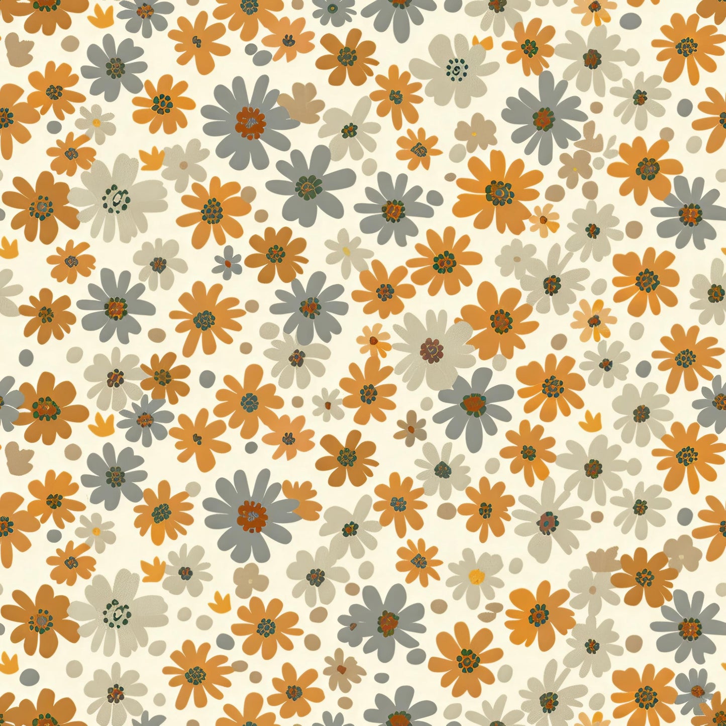 Eigenproduktion Stoff Boho Blumen