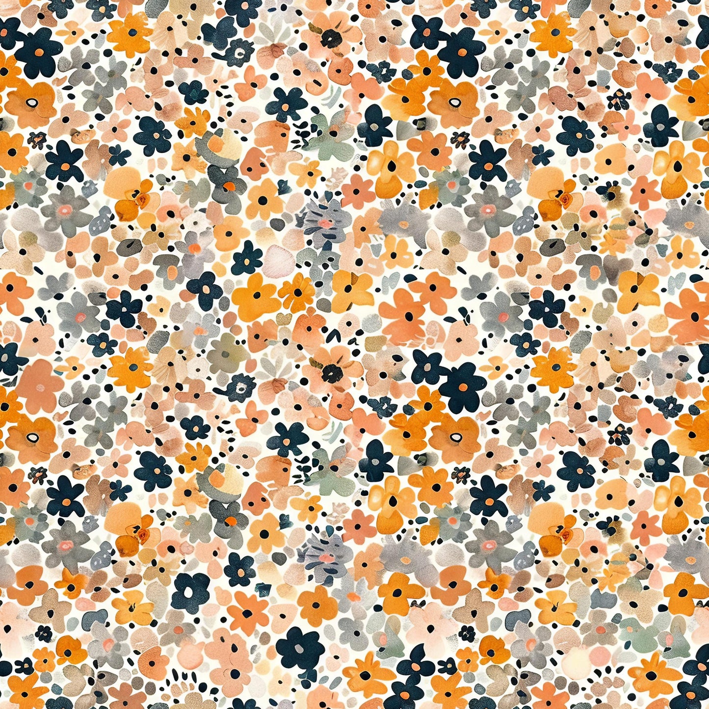 Eigenproduktion Stoff Boho Blumen