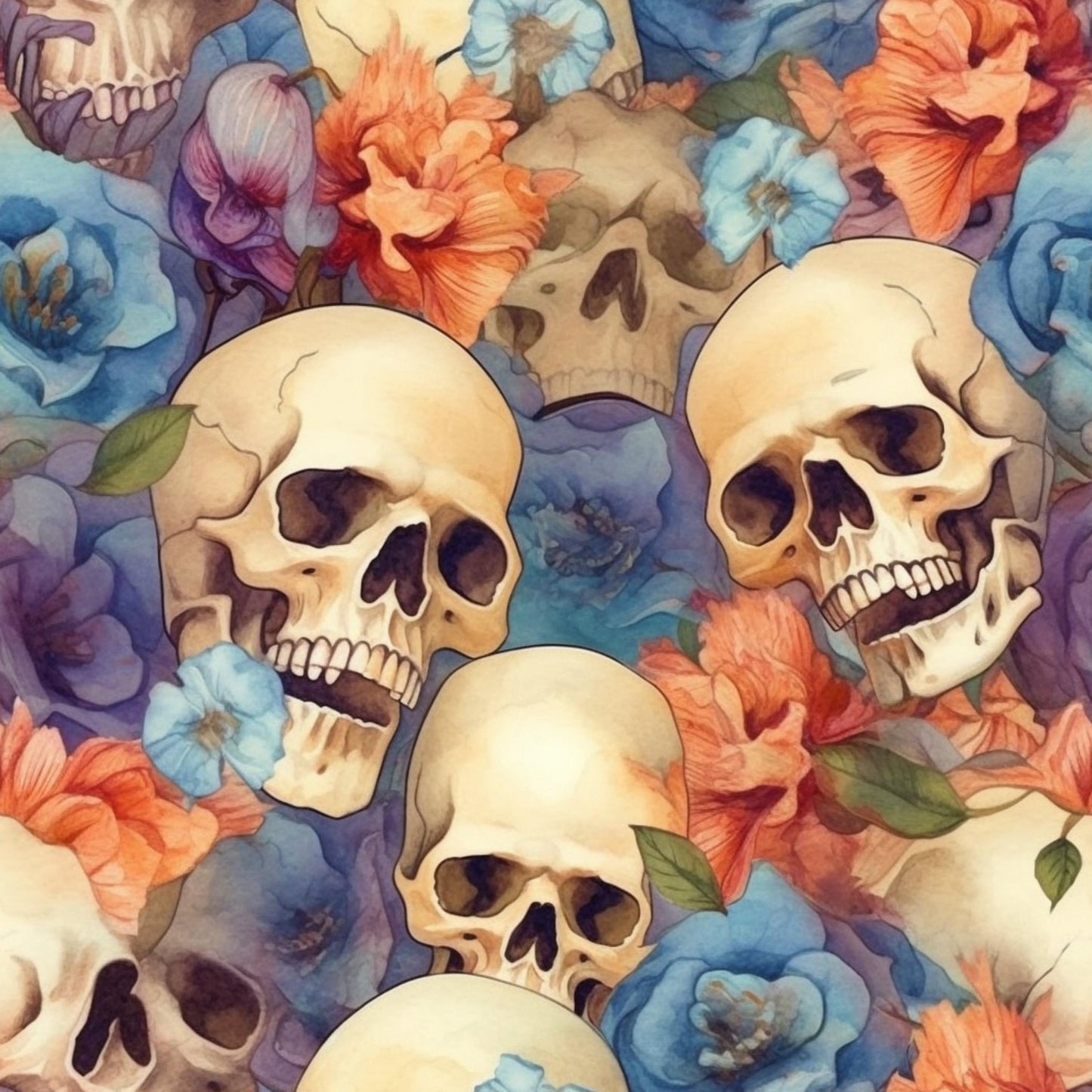 Eigenproduktion Stoff Skull