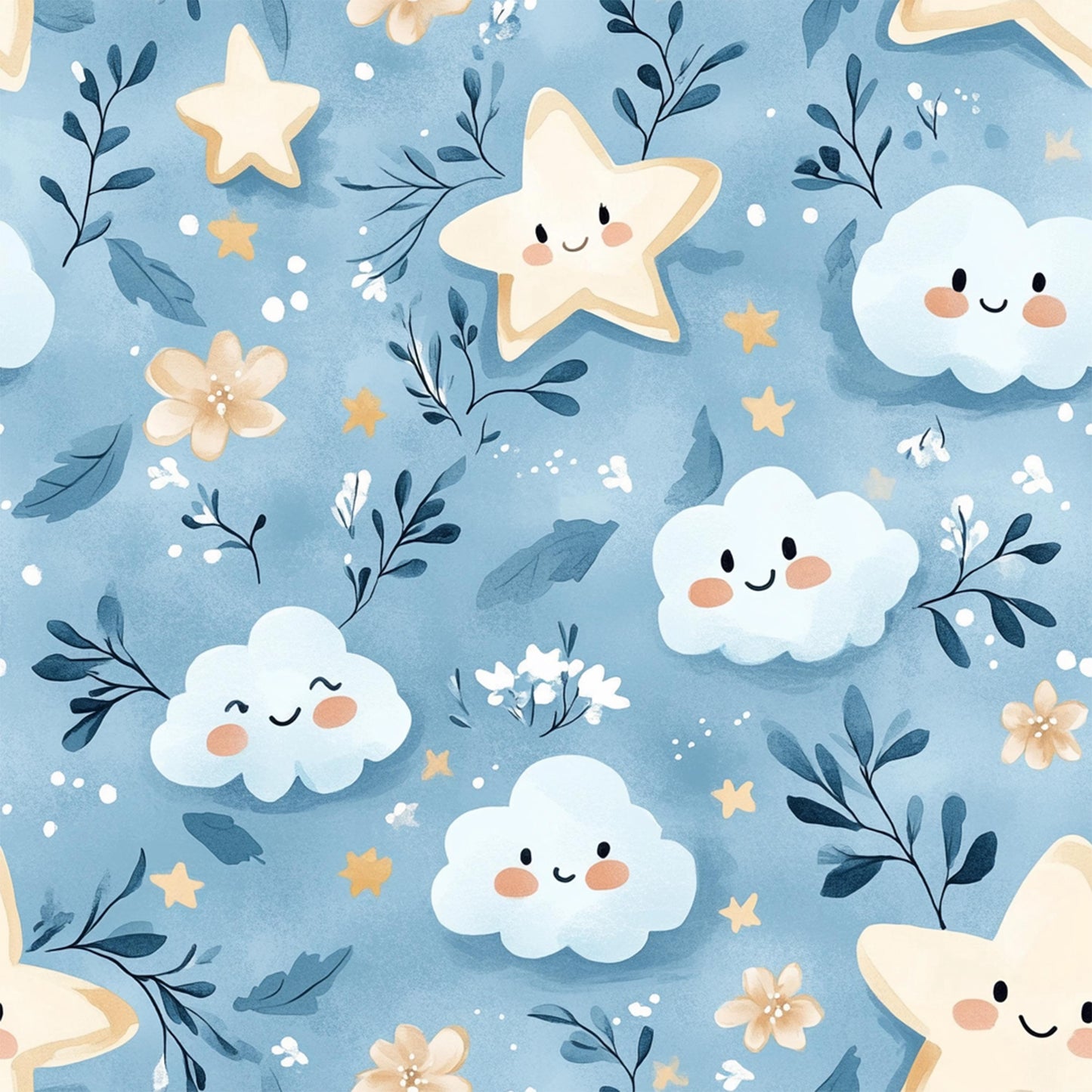 Eigenproduktion Stoff Sterne