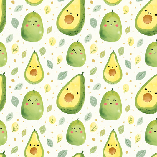 Eigenproduktion Stoff Avocado