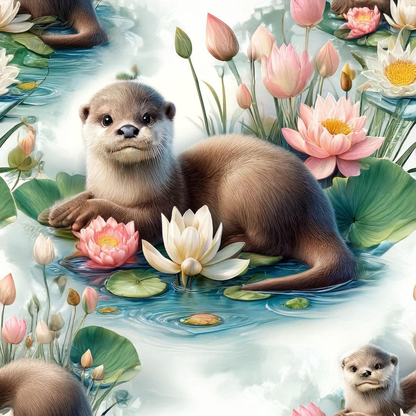 Eigenproduktion Stoff Otter