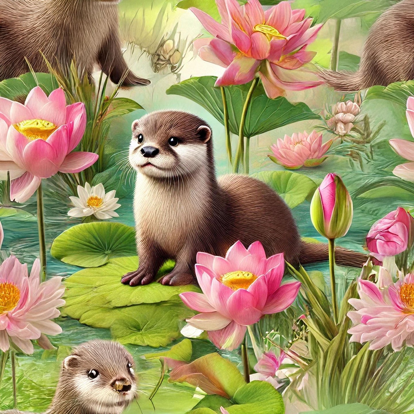 Eigenproduktion Stoff Otter