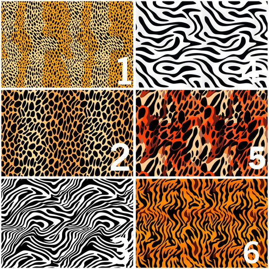 Eigenproduktion Stoff Animal Print - Zebra - Leopard - Tiger - Gepard