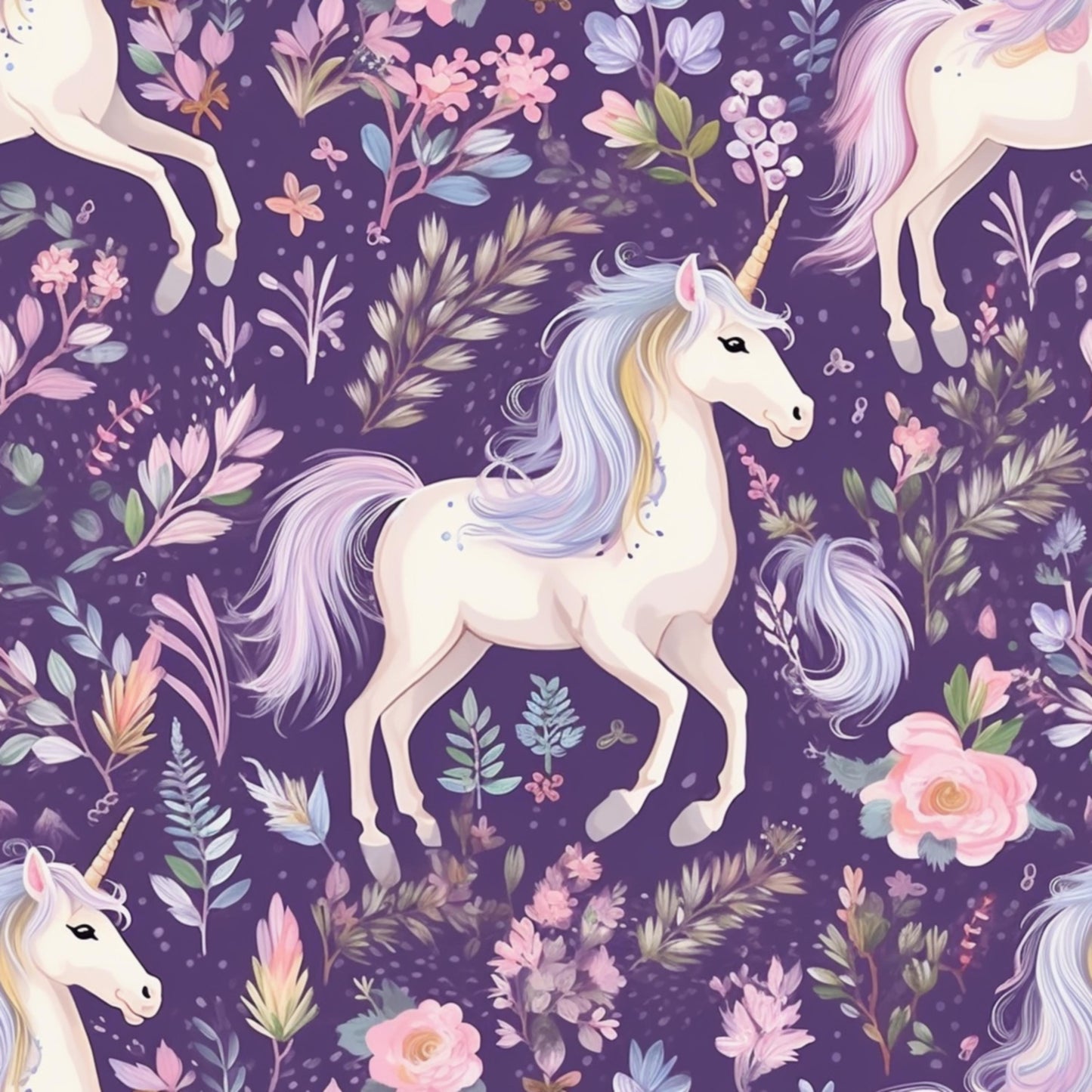 Eigenproduktion Stoff Einhorn