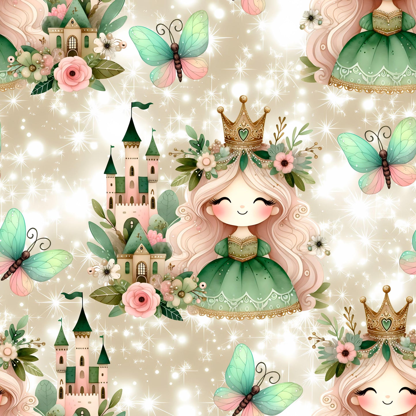 Eigenproduktion Stoff Prinzessin