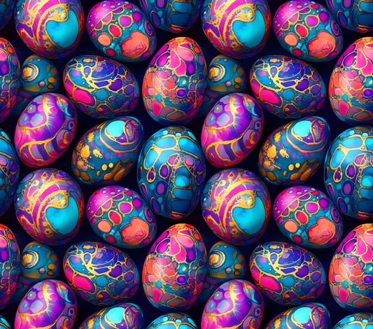 Eigenproduktion Stoff 3D Eier - Ostern
