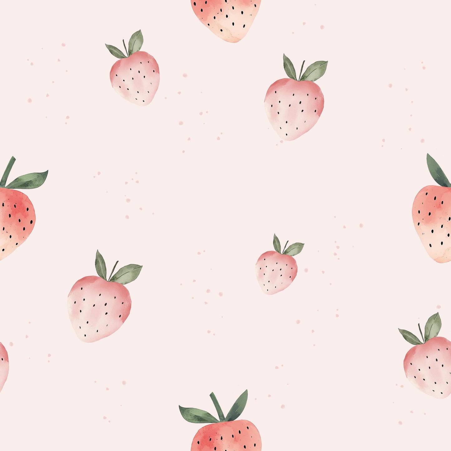 Eigenproduktion Stoff Erdbeeren