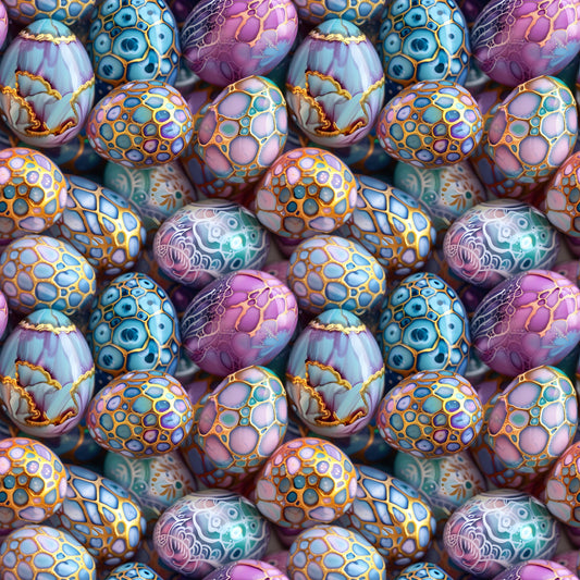 Eigenproduktion Stoff 3D Eier - Ostern