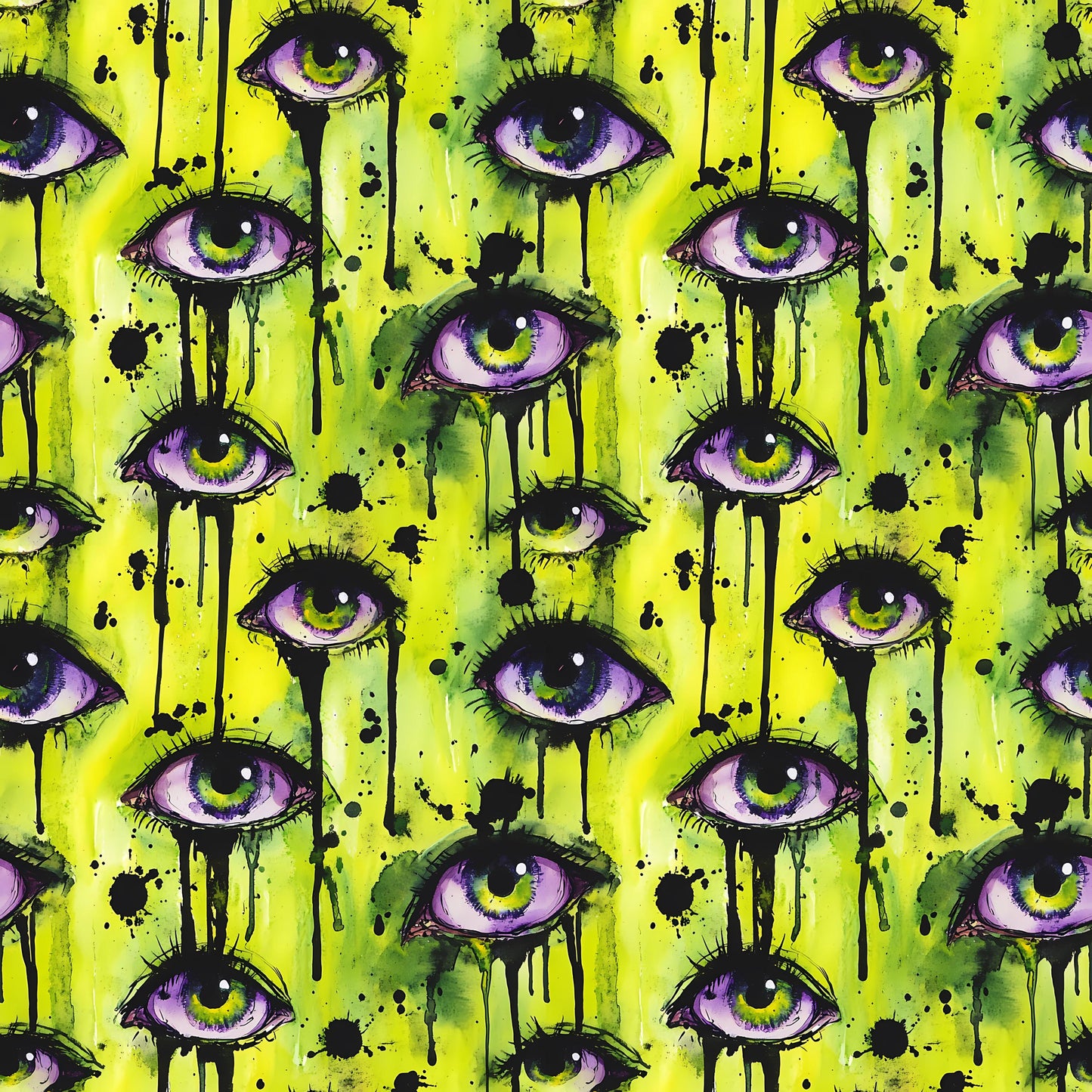 Eigenproduktion Stoff Augen - Halloween