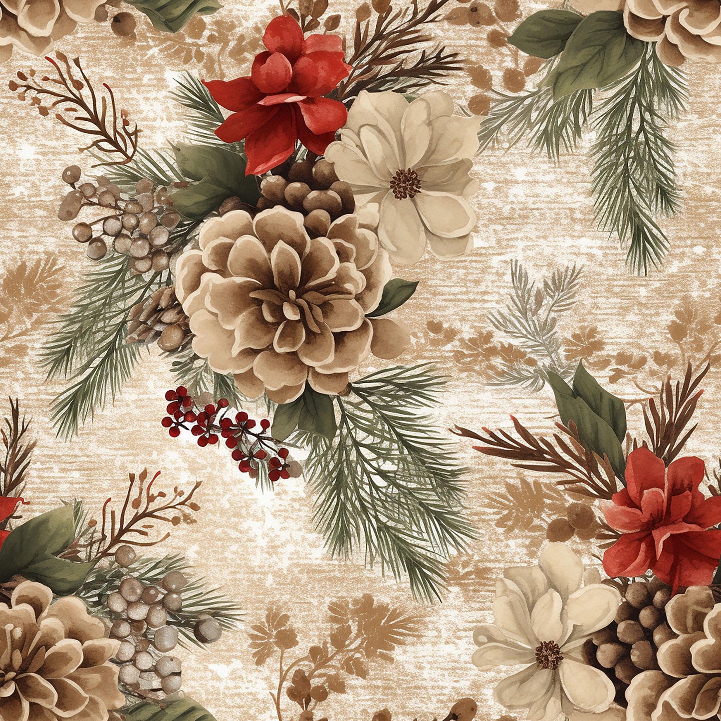 Eigenproduktion Stoff Weihnachtsstern