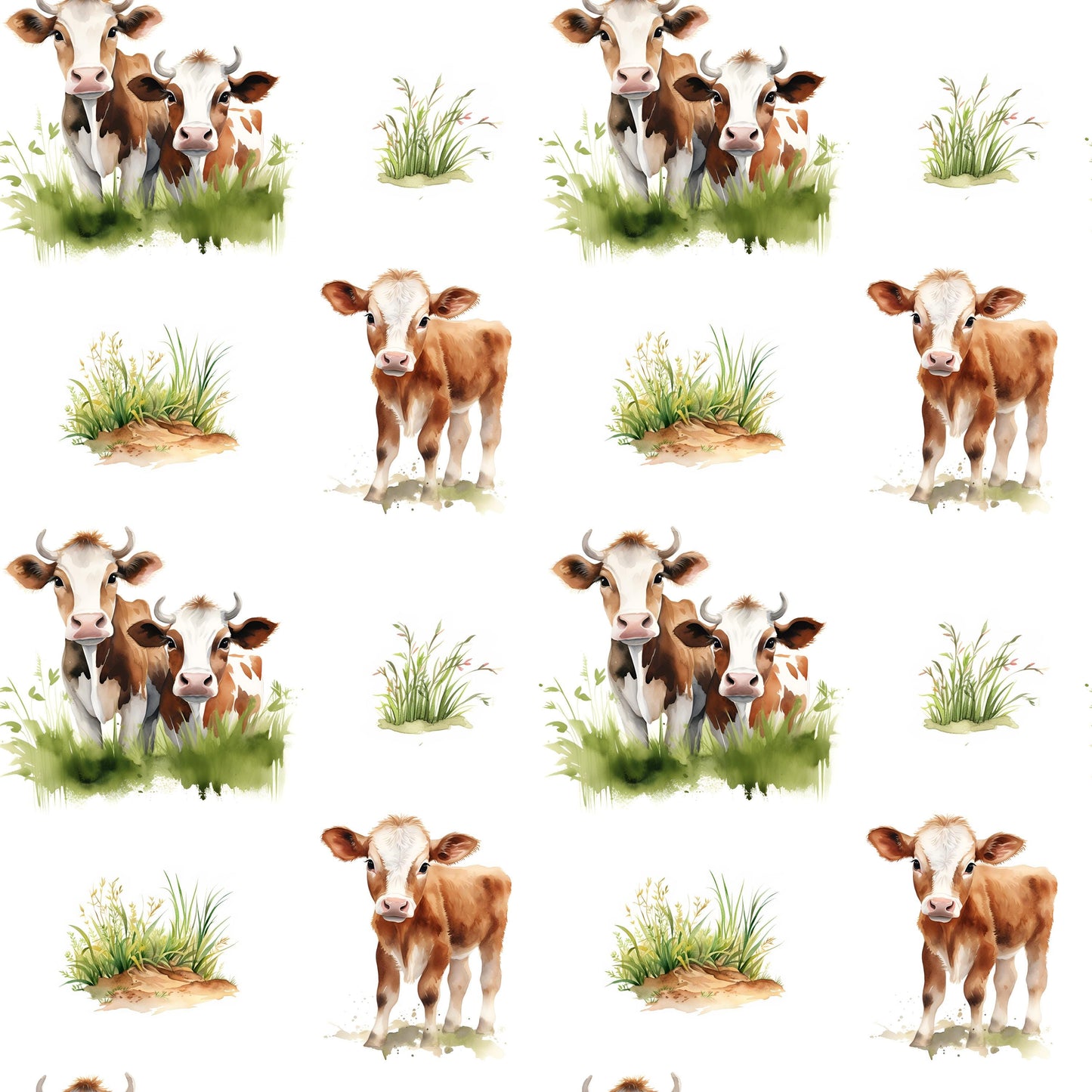 Eigenproduktion Stoff Kühe