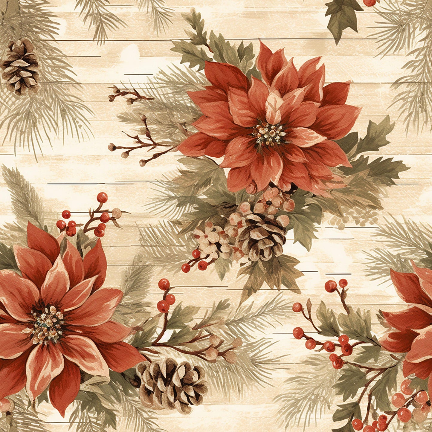 Eigenproduktion Stoff Weihnachtsstern - Blume