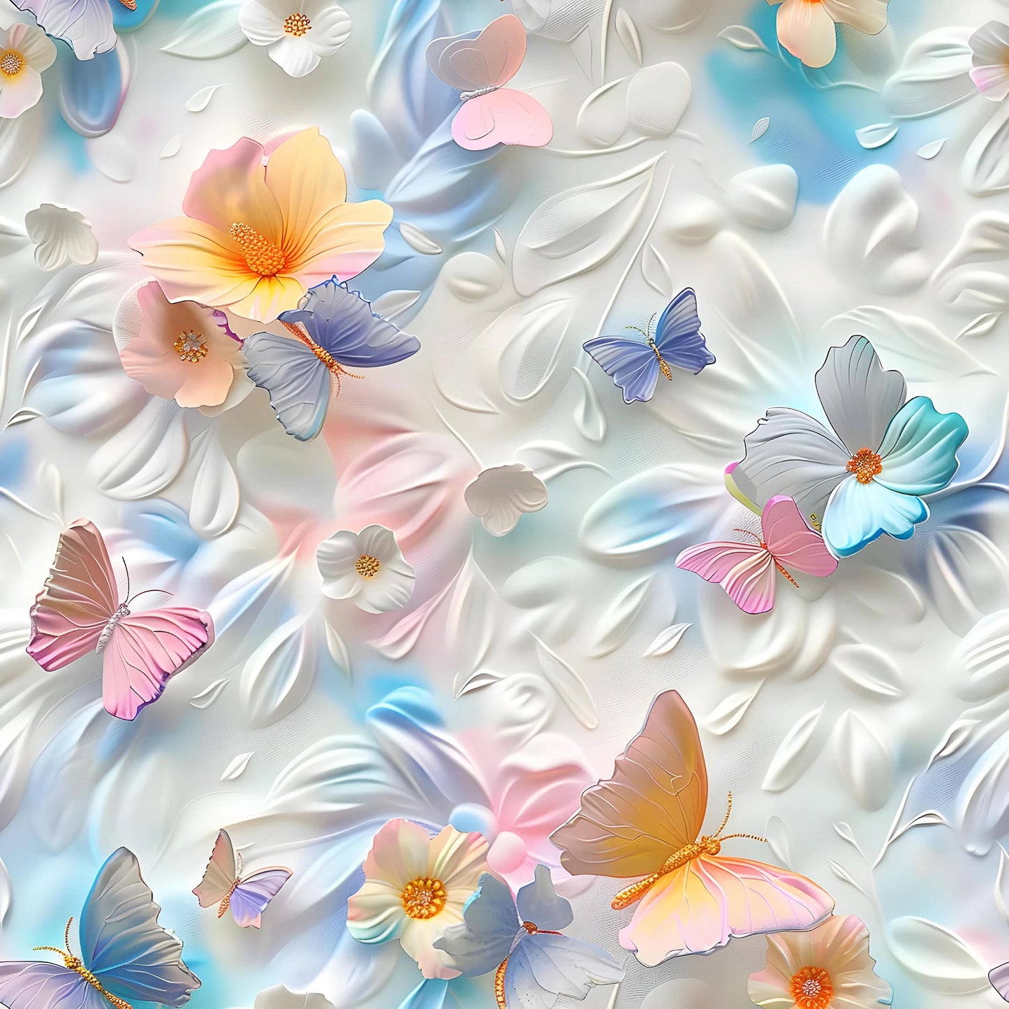 Eigenproduktion Stoff 3D Schmetterling