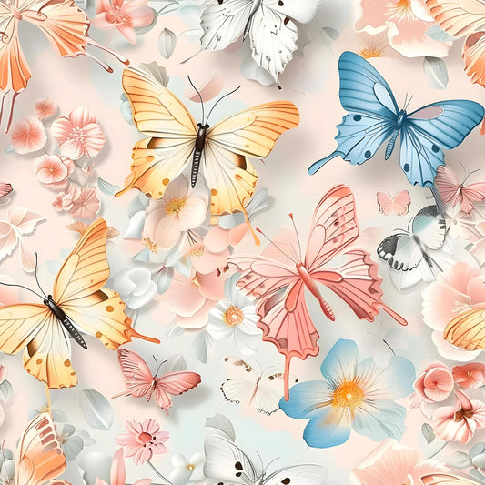 Eigenproduktion Stoff 3D Schmetterling