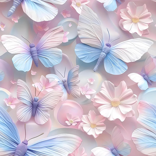 Eigenproduktion Stoff 3D Schmetterling