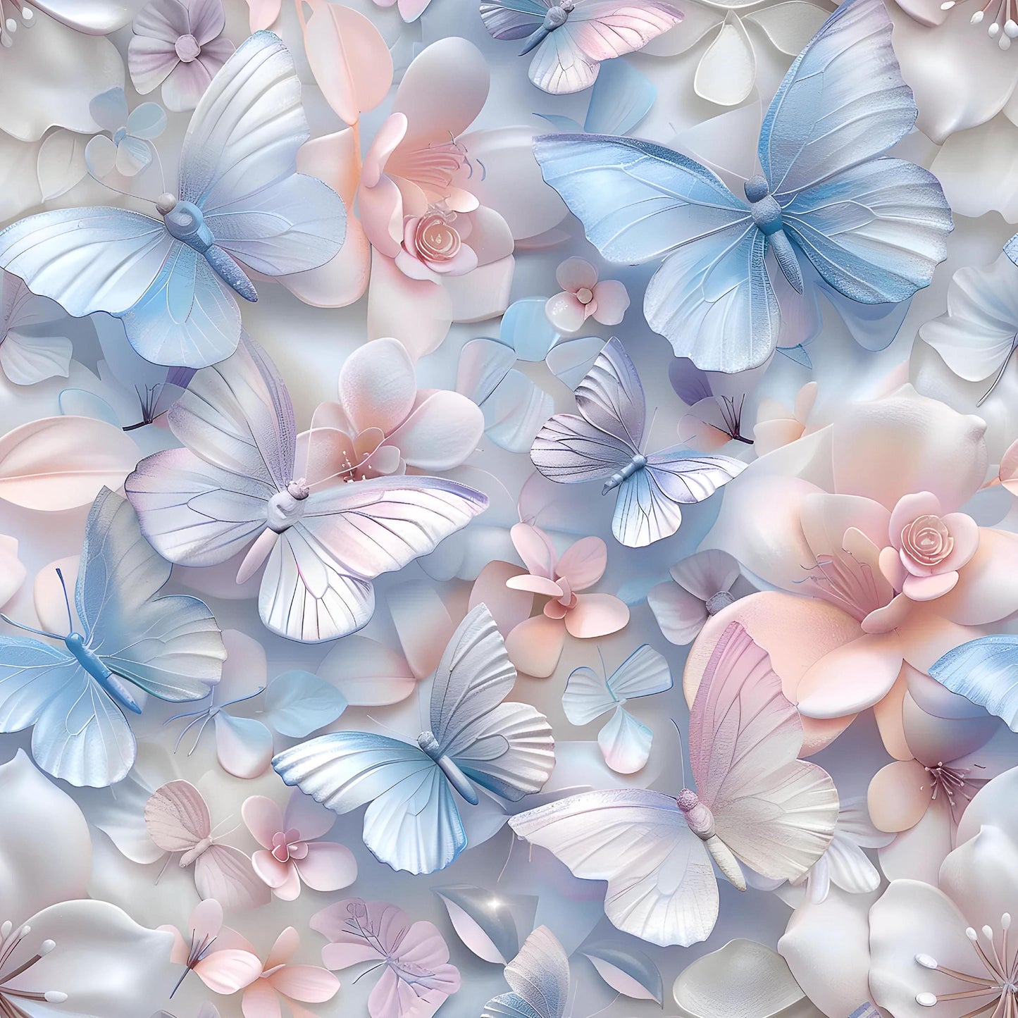 Eigenproduktion Stoff 3D Schmetterling