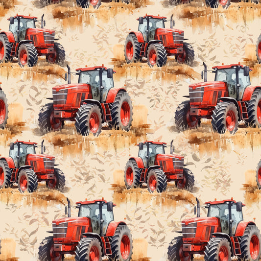 Eigenproduktion Stoff Traktor