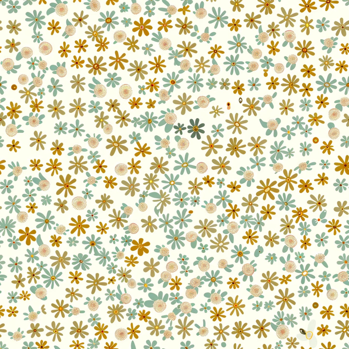 Eigenproduktion Stoff Boho Blumen