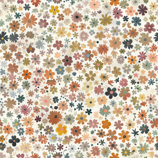 Eigenproduktion Stoff Boho Blumen