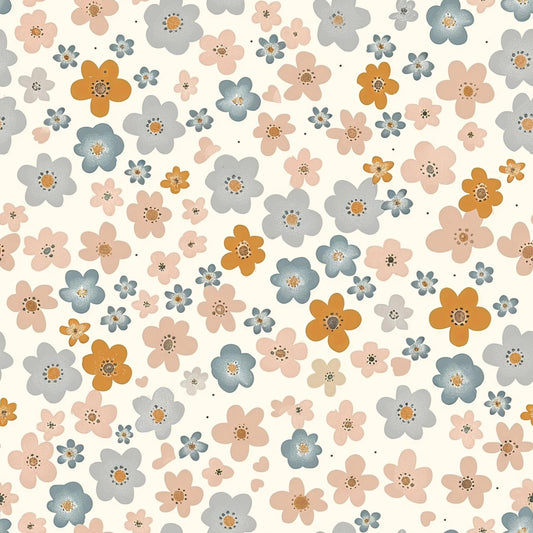 Eigenproduktion Stoff Boho Blumen