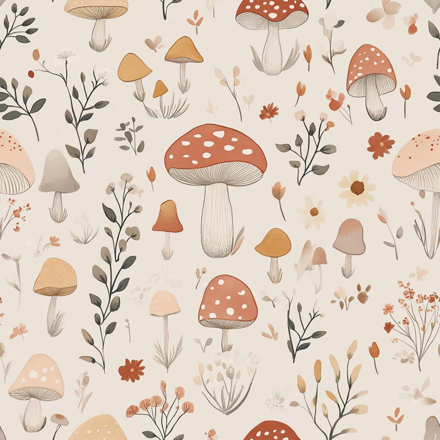 Eigenproduktion Stoff Pilze