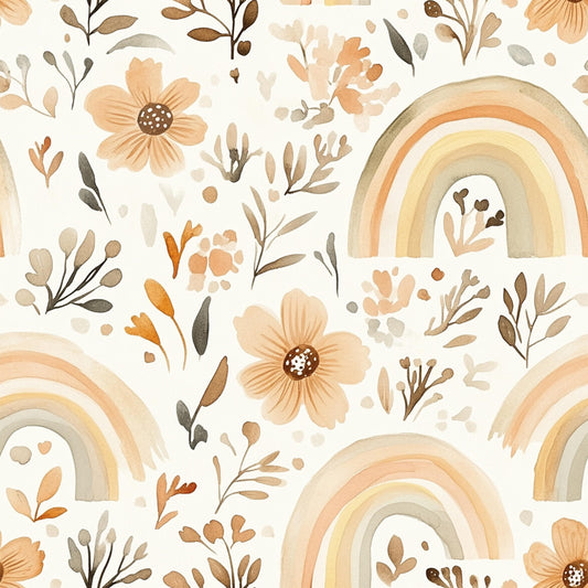 Eigenproduktion Stoff Regenbogen