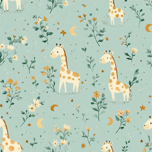 Eigenproduktion Stoff Giraffe