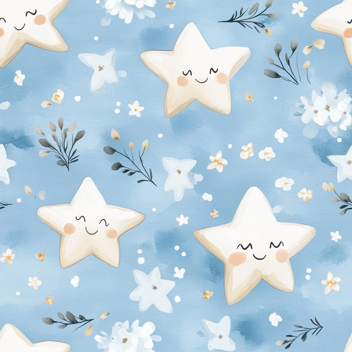 Eigenproduktion Stoff Sterne