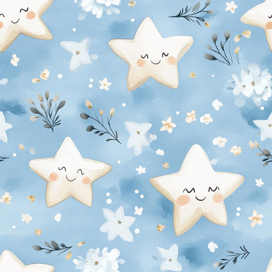 Eigenproduktion Stoff Sterne