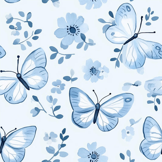 Eigenproduktion Stoff Schmetterling