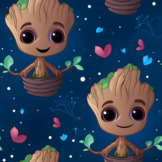 Eigenproduktion Stoff Baby Groot