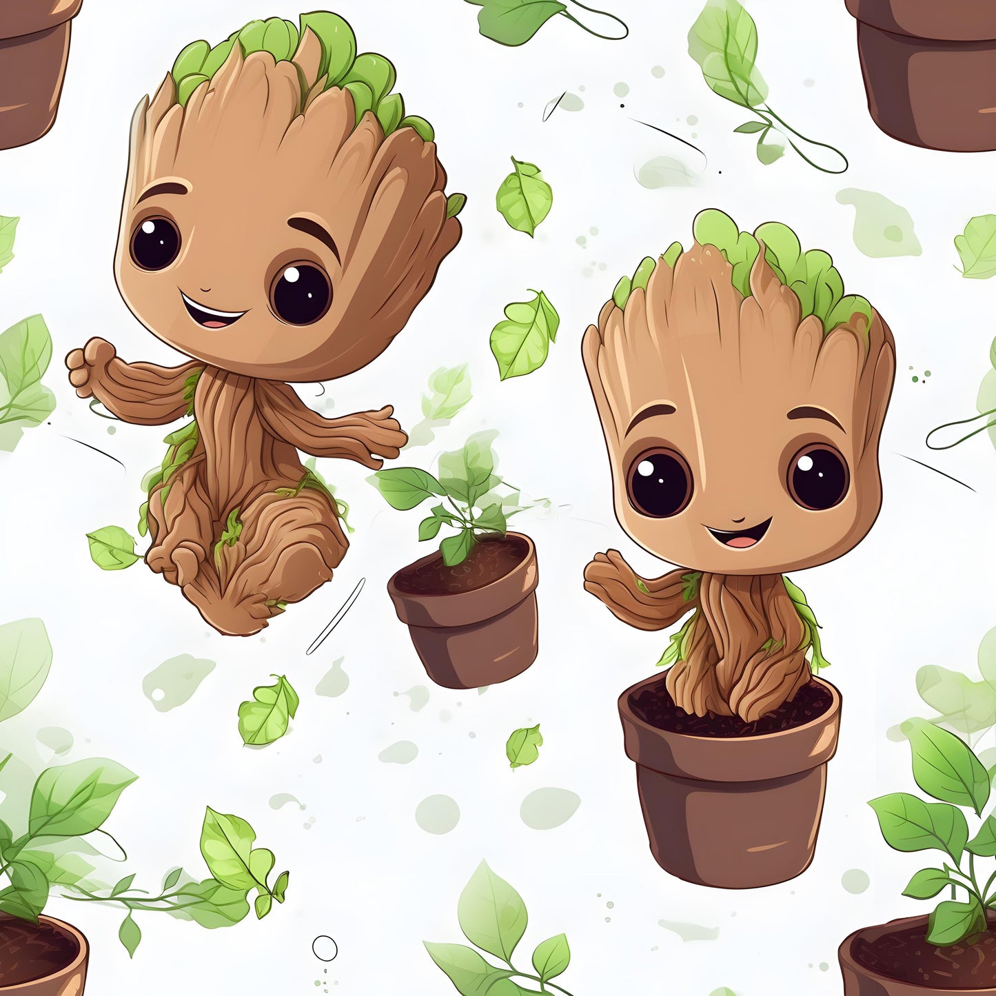 Eigenproduktion Stoff Baby Groot