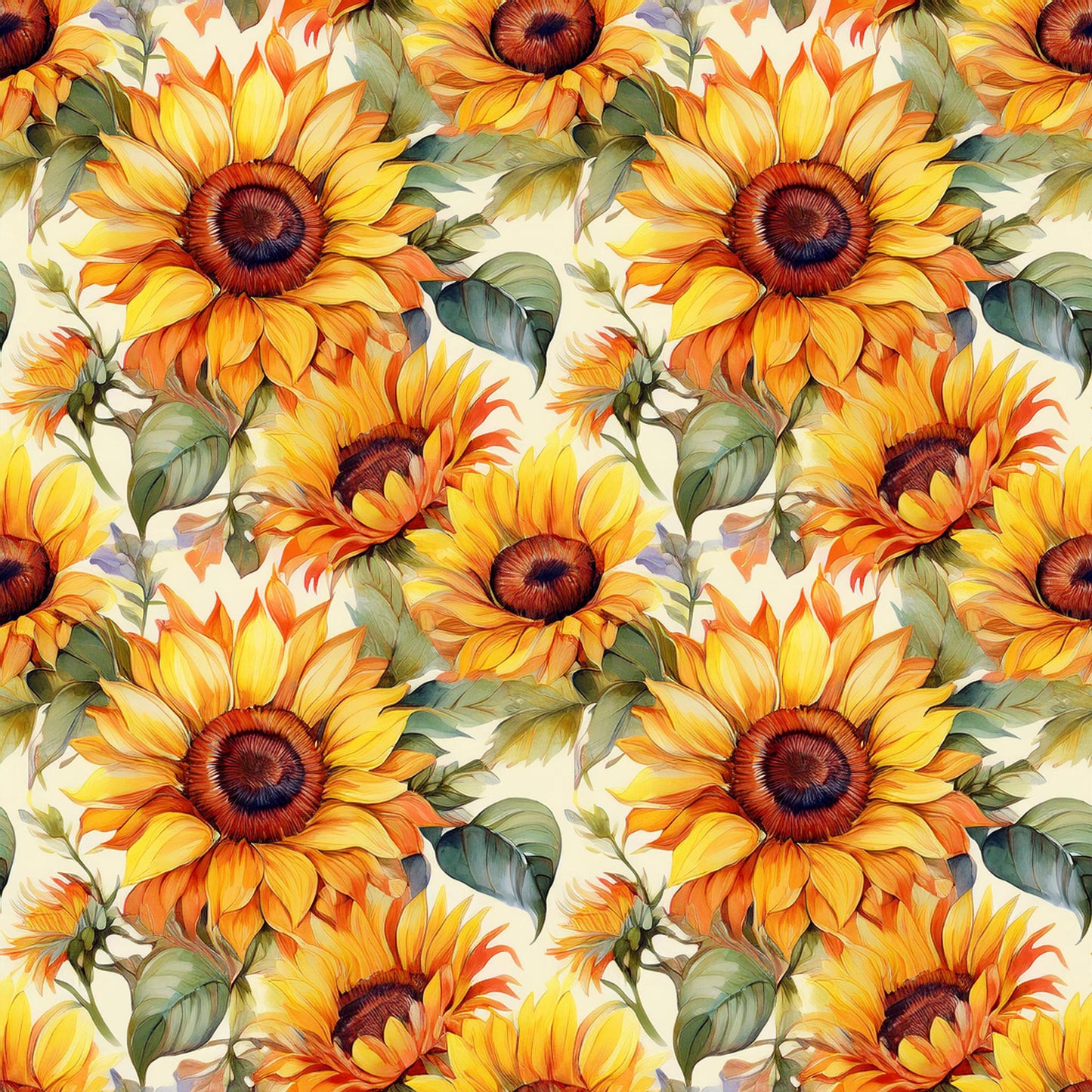 Eigenproduktion Stoff Sonnenblume