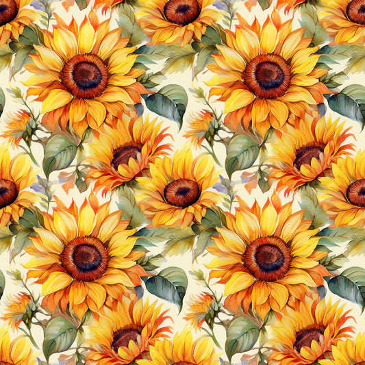 Eigenproduktion Stoff Sonnenblume