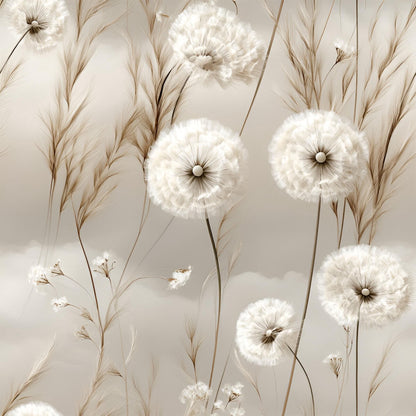 Eigenproduktion Stoff Pusteblume