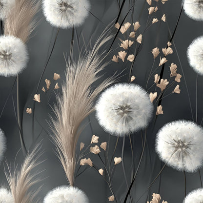 Eigenproduktion Stoff Pusteblume