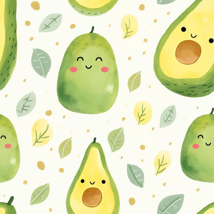 Eigenproduktion Stoff Avocado