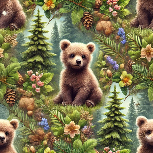 Eigenproduktion Stoff Bären