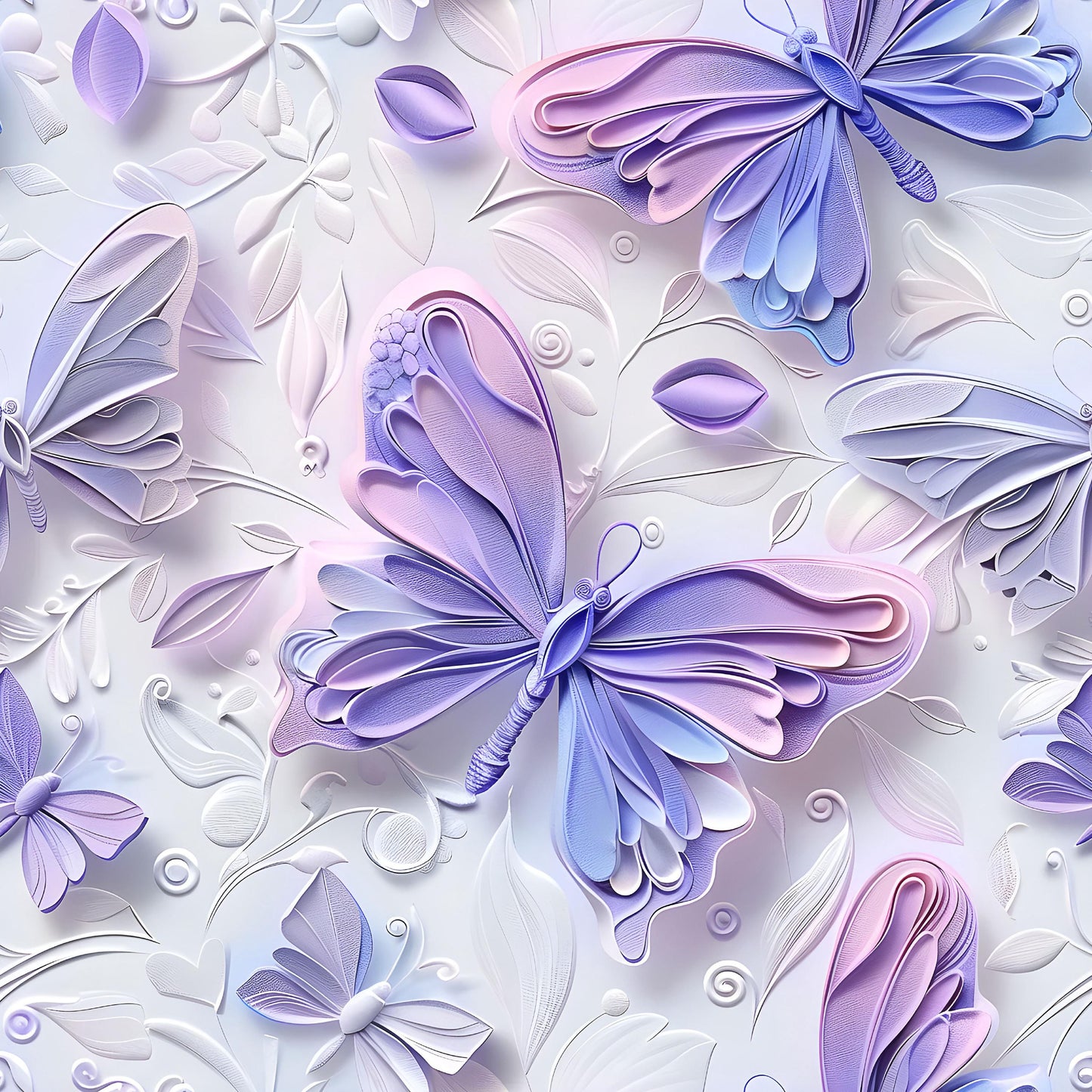 Eigenproduktion Stoff 3D Schmetterling