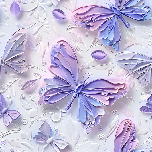 Eigenproduktion Stoff 3D Schmetterling