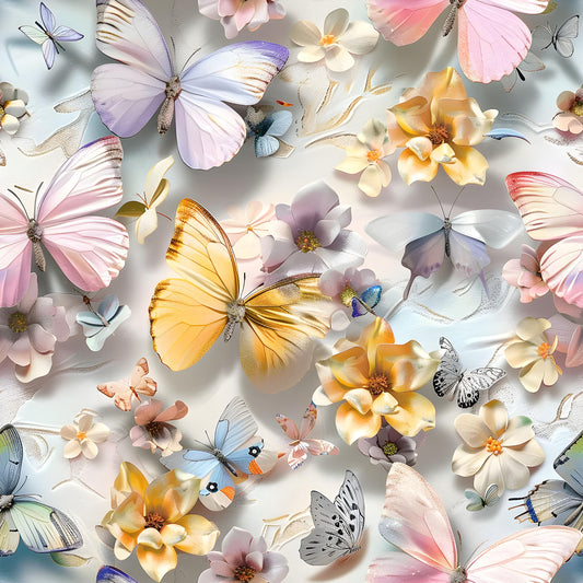 Eigenproduktion Stoff 3D Schmetterling