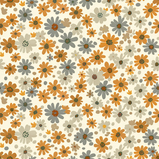Eigenproduktion Stoff Boho Blumen