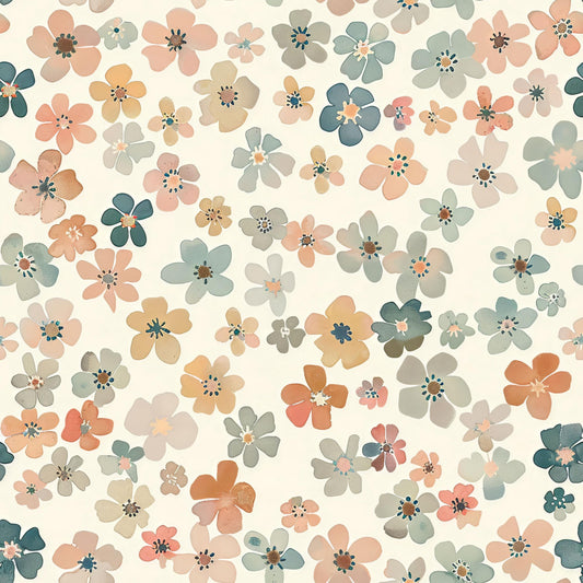 Eigenproduktion Stoff Boho Blumen