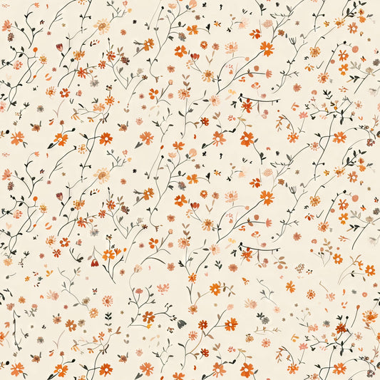 Eigenproduktion Stoff Boho Blumen
