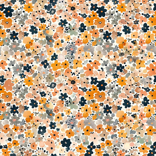 Eigenproduktion Stoff Boho Blumen