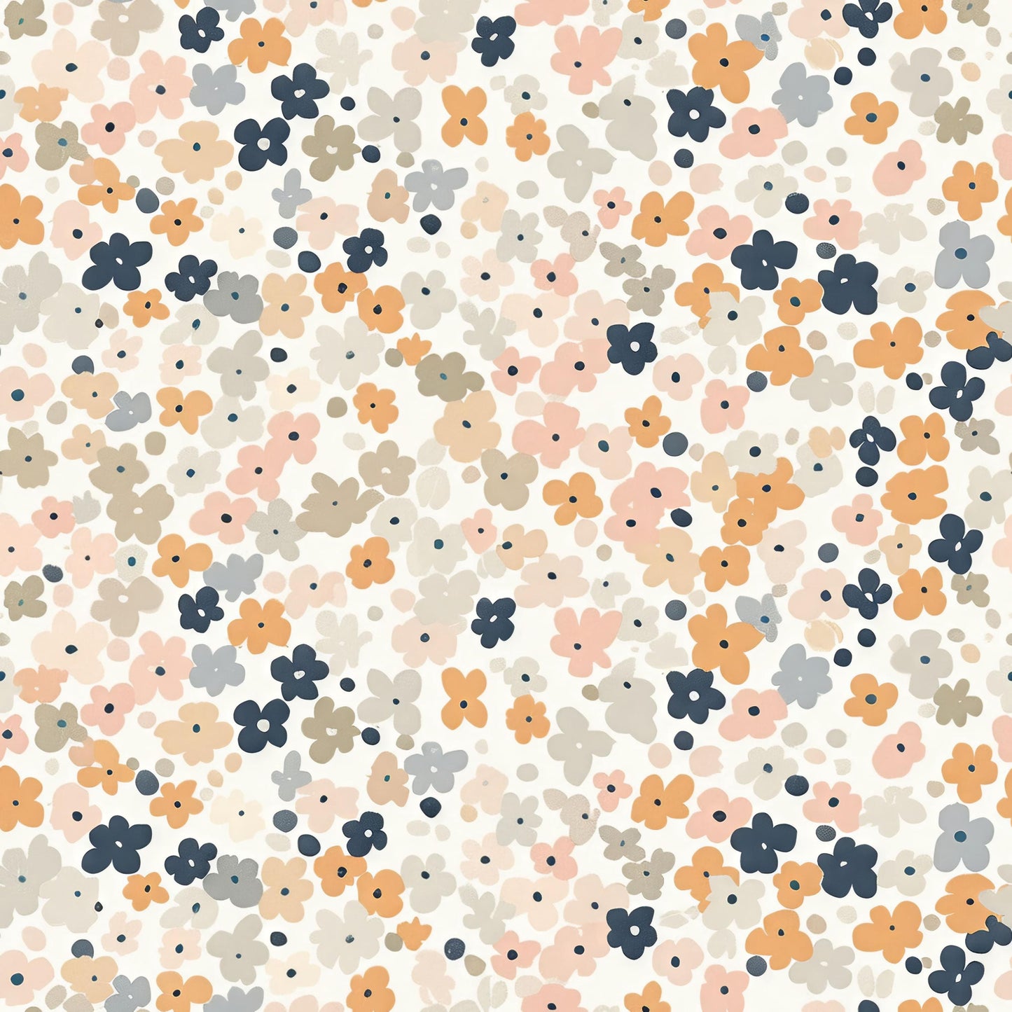 Eigenproduktion Stoff Boho Blumen